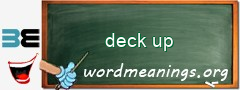 WordMeaning blackboard for deck up